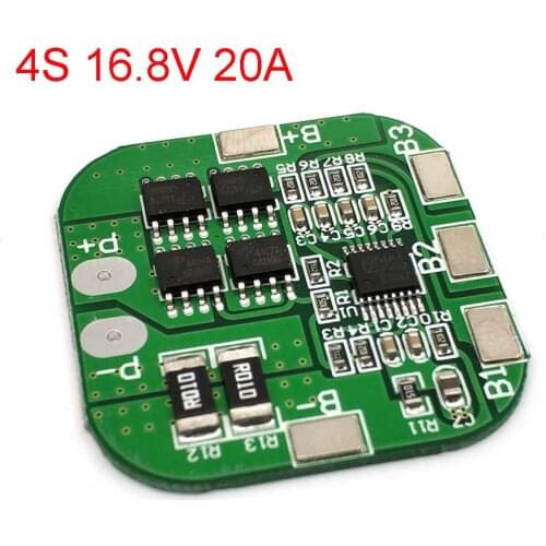 4S 14.8V / 16.8V 20A Peak Li-ion BMS PCM Battery Protection Board BMS PCM For Lithium LicoO2 Limn2O4 18650 LI Battery