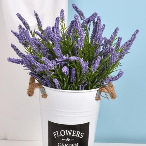 5 Fork Lavender Artificial Flower Home Decoration Wedding Hall Stage Layout Photography Props Artificial Plants