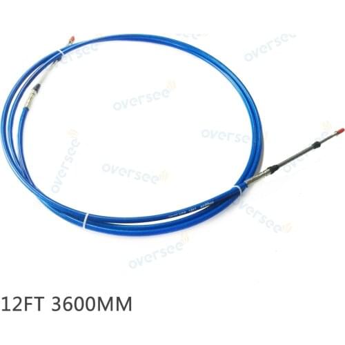 OVERSEE Outboard Throttle Shift Cable, Remote Control Box Cable 12 Ft For Yamaha Tohatsu Outboard Engine