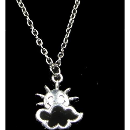 Fashion 20*17mm Sun Cloud Pendant Necklace Link Chain For Female Choker Necklace Creative Jewelry party Gift
