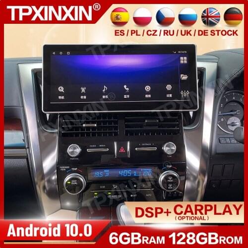 Multimedia Android Player Auto Car Radio Stereo For Toyota Alphard 30 Series 2015 2016 2017 2018 2019 Video Receiver Head Unit