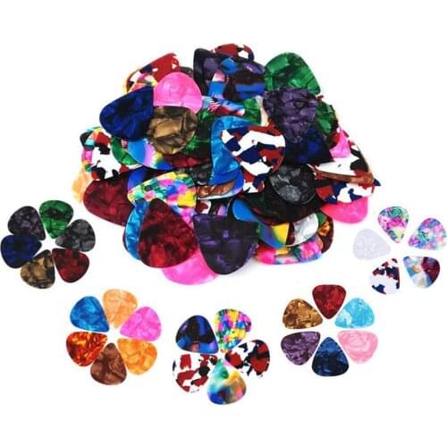 HOT 60 Pack Abstract Art Colorful Guitar Picks, Unique Guitar Gift For Bass, Electric & Acoustic Guitars Includes 0.46mm, 0.71mm