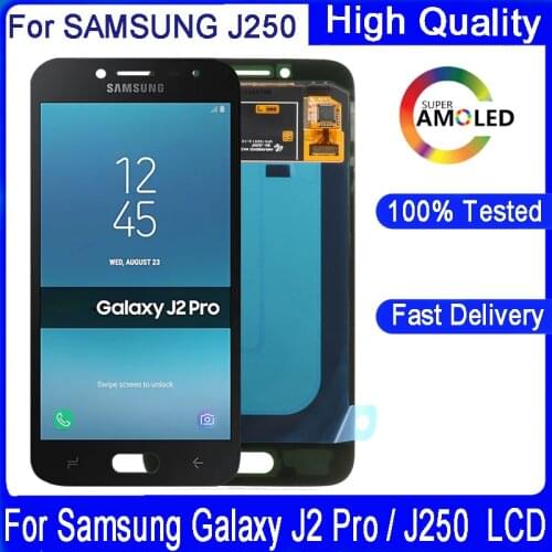 Original 5.0'' For SAMSUNG Galaxy LCD J2 Pro 2018 J250 SM-J250F/DS LCD Display Touch Screen Digitizer Assembly Replacement