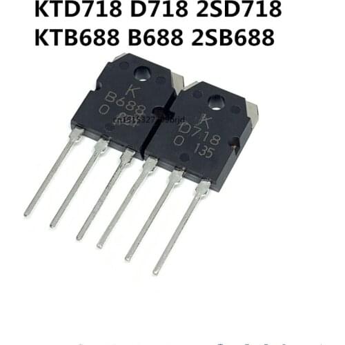 Original New 5PCS/ KTD718 D718 2SD718 KTB688 B688 TO-3P