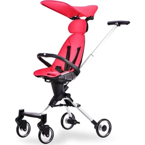 Artfunning Walk the baby stroller three-generation two-way folding stroller pushes the baby stroller with one hand free Shipping