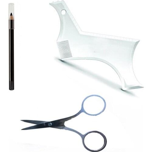 Beard Shaper Precise Position Convenient Plastic Multi-liner Beard Shaper Template for Family