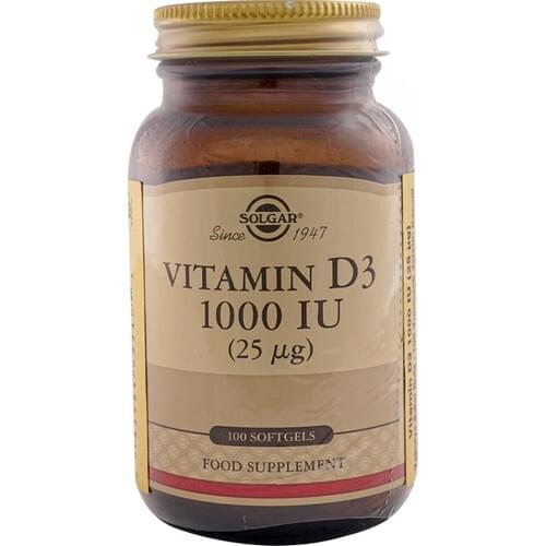 Solgar Vitamin D3 Cholecalciferol 1000 IU 25 Mcg Softgel 100 Capsules Vitamin D Fedex Vitamin D Deficiency Food Food