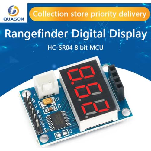 Ultrasonic Distance Measurement Control Board Rangefinder Digital Display for HC-SR04 8 bit MCU Diy Electronic PCB Board Module