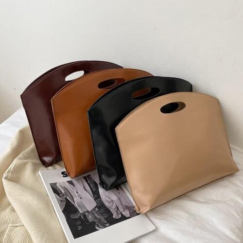 Vintage Women Solid Color Document Laptop Handbags Casual PU Leather Business Briefcase Portable Office Large Capacity Tote Bag