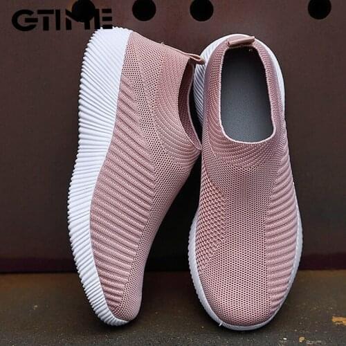 Women Vulcanized Shoes High Quality Women Sneakers Slip on Flats Shoes Women Loafers Plus Size 42 Walking Flat Sneakers