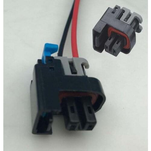 2 pin 0.8mm car auto fuel injector nozzle conversion plug for Wuling nozzle connector 15326181 15411633 for Buick