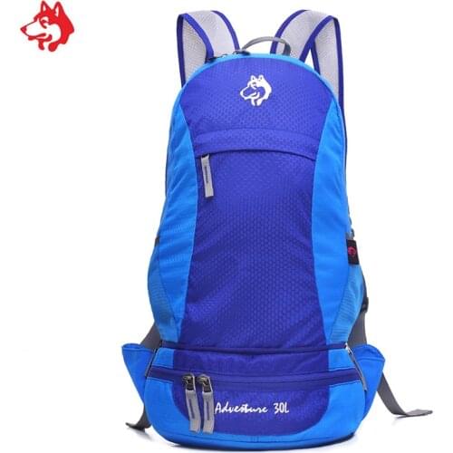 30L hot sale Hiking Trekking Backpack waist Bags two in one Waterproof Outdoor rucksack Rose/Green/Blue camping Sport Backpacks