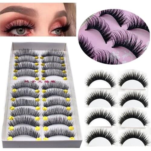 30Pair/Lot Crisscross False Eyelashes Eyelash Extensions Fake Lashes Voluminous Fake Eyelashes For False Eye Lashes Makeup Tool