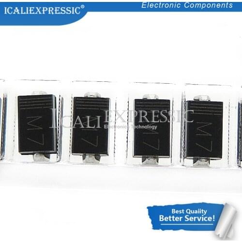50PCS SMA Rectifier diode 1N4001 M1 1N4004 M4 1N4007 M7 FR107 RS1M FR207 RS2M HER108 US1M SF18 ES1J SF14 ES1D DO-214AC