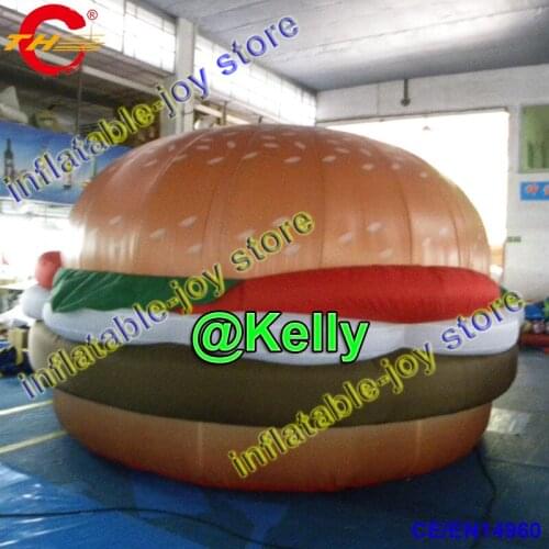 Free air shipping advertising inflatable hamburger for sale, outdoor advertising inflatable hamburg, big inflatable model