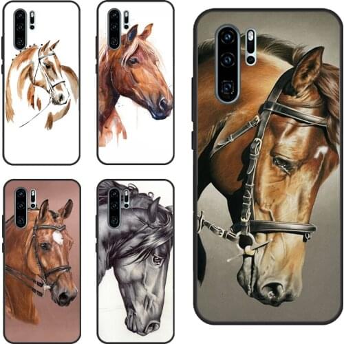 Horse Pony Painted For Huawei P30 Lite P40 P20 Pro Nova 5T P Smart 2019 Case For Honor 20 10 X Lite 8X 9X