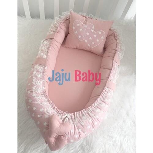 Jaju Baby nest Powder Color Orthopedic Luxury Baby Nest Baby Bedding 100x60