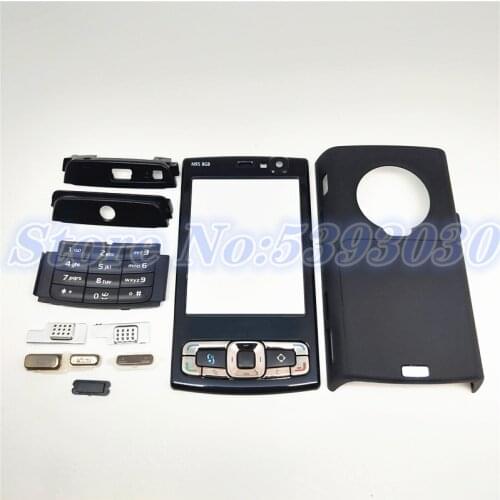 For Nokia N95 (8G Version) Housing Front Faceplate Frame Cover Case+Back cover/battery door cover+ English Keypad Repair parts