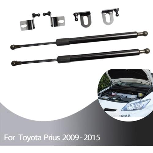 For Toyota Prius XW30 2009-2015 Two Sides Auto Front Hood Bonnet Modify Carbon Fiber Gas Struts Lift Support Shock Damper