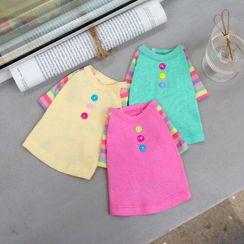 Spring Autumn Dog T-shirt Short Type Cat Chihuahua Yorkshire Terriers Puppy Clothes Pomeranian Shih Tzu Maltese Poodle Clothing