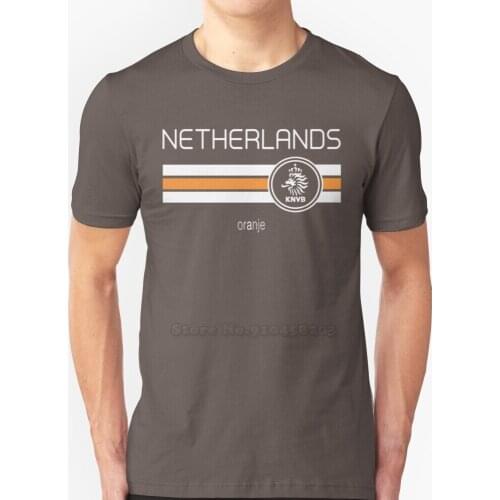 Football - Netherlands ( Home Orange ) T Shirt New Summer Fashion Casual Cotton Round Neck T Shirt Netherlands Holland Football