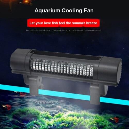 110v 220V Mini Nano Cross-flow Cooling Fan, Small Adjustable Wind Speed Fish Tank Cooling Fan, Aquaculture Cooling