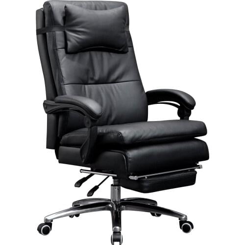 Fashion Minimalist Modern Home Comfortable Long Sitting Office Chair Reclining Lunch Break Leather Boss Business Massage Chair