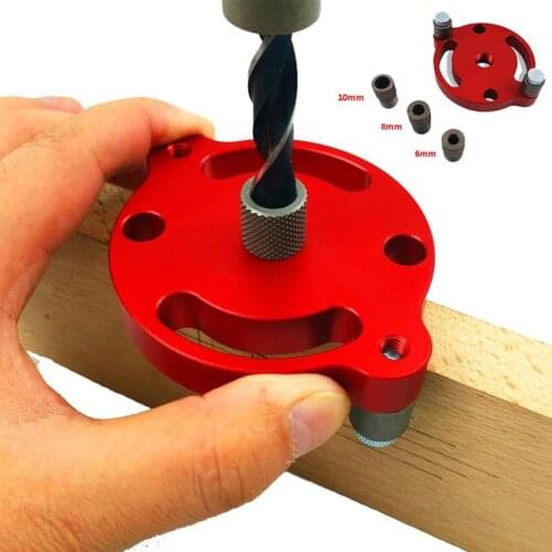 6/8/10mm Self-centering Vertical Doweling Jig Woodworking Pocket Hole Jig Drill Guide For Locator Hole Puncher Carpentry Tools