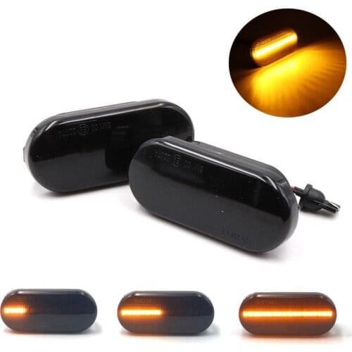 Niscada 2X Led Dynamic Side Marker Light For Volkswagen V.W Bora Golf 3 4 Passat 3BG Polo SB6 Ford Focus MK2 Signal lamp