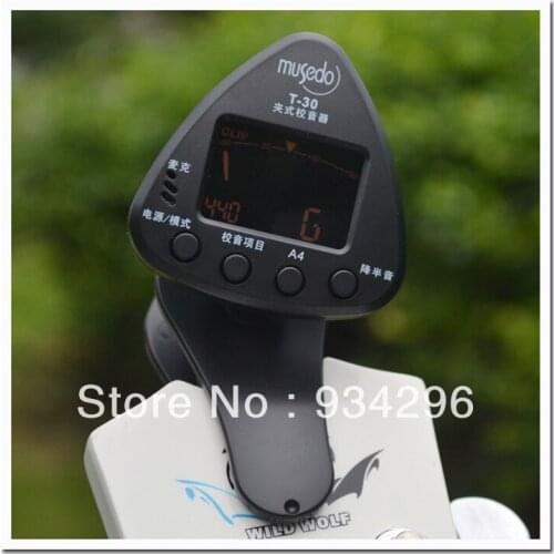 New 10Pcs Electric Machine LCD Digital Keen Chromatic Tuning Acoustic Ukulele Bass Guitar (4 String) Violin Capo Clip Tuner