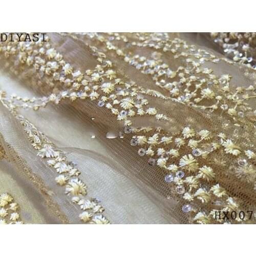 2018 new coming African lace cotton cord lace Guipure lace fabric with high quality for wedding dress HL183