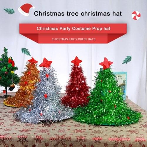 Newest Arrival Christmas Hat Tassels Santa Hat Cosplay Tools Christmas Decorations for Kids Adults