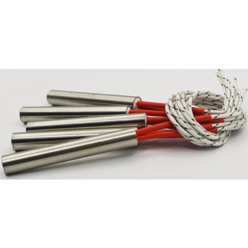 Free Shipping 12mm Stainless Steel Tube Diameter Cartridge Heater 40-200mm Length 220V Electric Heating Element Tube Heater