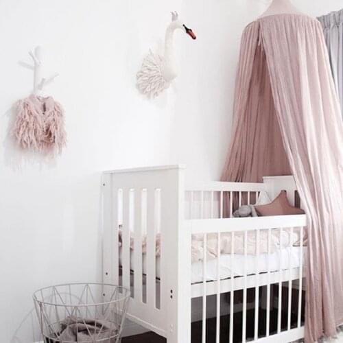 Bed Home Decoration Kids Bed Curtain Bedding Dome Hanging Bed Canopy Circular Bed Valance Play Houses Bed Curtains and Bed Nets