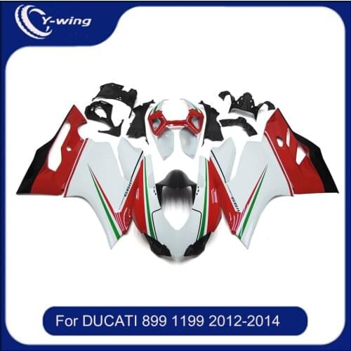 Injection motorcycle full fairing kit red body fairing for Ducati 899 1199 12 13 14 Panigale 959 1299 15 16 17 18