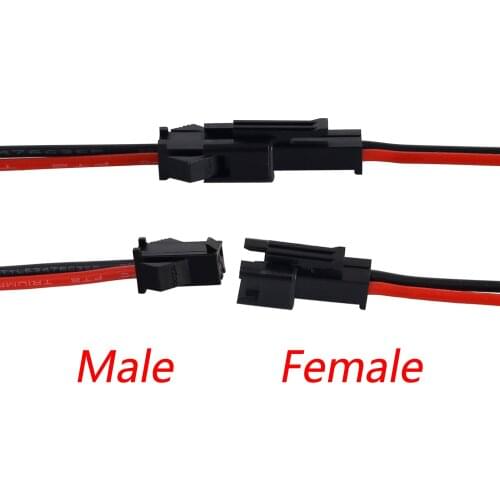 For 10pcs/set of wire connector male to female plug terminal line, used for LED downlight ceiling light fast cable connector