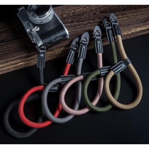 Handmade nylon Digital Camera Wrist Hand Strap Grip Paracord Braided Wristband for Fuji X-T20 T30 X-T1 X-T2 X-E3 X-T10 X-H1 X-A2
