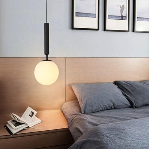 Nordic Bedside Kitchen Island Pendant Light Modern Bedside Hanging Lamp LED Lighting Fixture Popular Suspension Lights