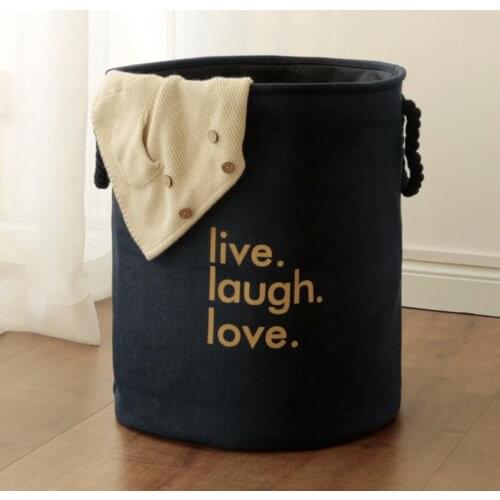 Foldable Laundry Bag Hamper Storage Organizer eva linen Jute Dirty Laundry Baskets Washing Basket Home Bathroom Thick 2 layers