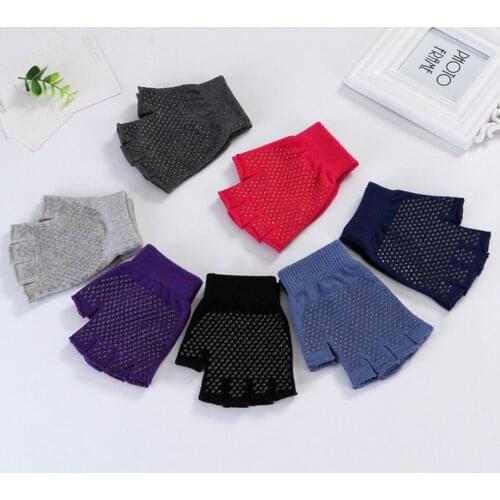 Yoga Sports Gloves for Women Men Gym Fitness Non Slip Training Workout Bodybuilding Half Finger Hand Protector Sports Hand Guard