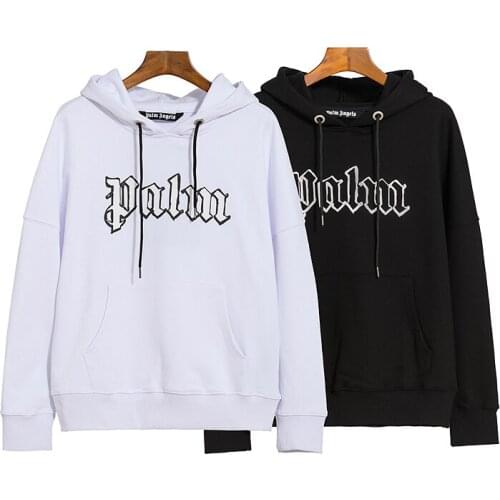 Letter Palm Angels Men Women Unisex Lovers Fashion Casual Streetwear Hooded Loose Hoodie Sports Jacket Sweatshirt boyfriend gift