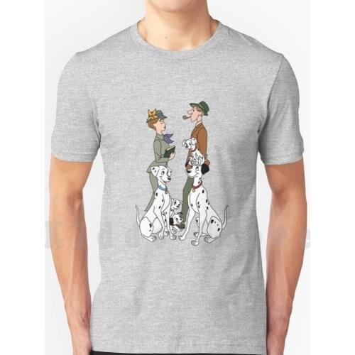 101 Dálmatas T Shirt Cotton Men Diy Print Cool Tee Dalmatas Dalmatians Dogs Anos80 101Dalmatas