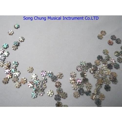 15Pcs inlay 0.43"x0.08"(11*2mm) mother of pearl shell blanks snowflake styles