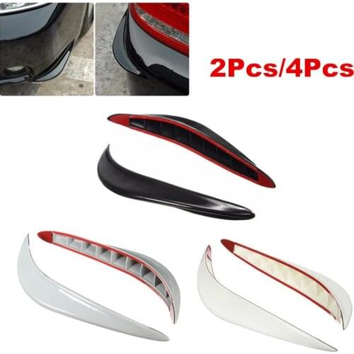 2/4Pc Universal Rubber Car Bumper Corner Protector Stickers Guards Buffer Trim Molding Anti-Scratch Protection Strip Car Styling