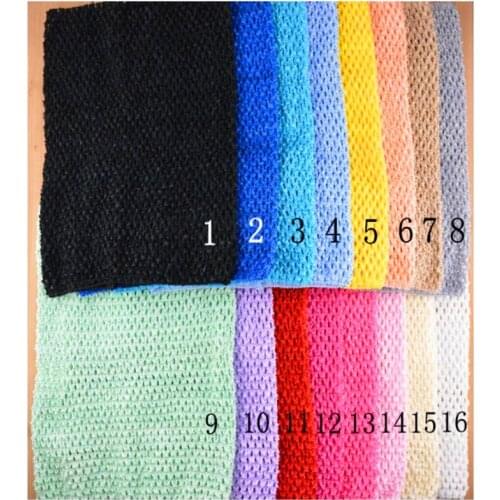 20 colors 12inch 24X32cm baby children Skirt Crochet fabric elastic Tops Chest Wrap Tulle skirts Fabric EL18