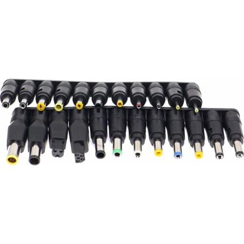 23 pcs/set Universal Plug 23pcs DC Power 5.5x2.1mm DC head Jack Charger to Plug Power Adapter for Notebook Laptop High Quality