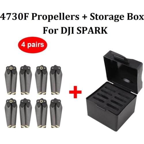4 Pairs Spark Propeller for DJI Spark Accessories Folding Propellers 4730F Blades & Storage Box for DJI Spark Parts Propeller