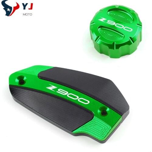 Top Selling Motorcycle CNC Aluminum Rear & Front Brake Fluid Reservoir Cap Cylinder Cove For Kawasaki Z900 z900 2017 2018 2019