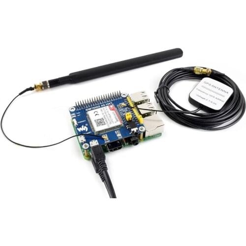 BlueRaven 4G/3G/2G/GSM/GPRS/GNSS HAT for Raspberry Pi Zero/Zero W/Zero WH/2B/3B/3B+,Based on SIM7600E-H,support dial-up