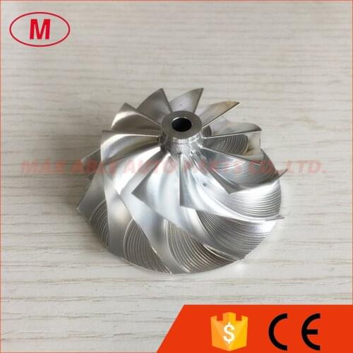 CT12 43.08/58.03mm 11+0 blades 17291-67010 turbocharger billet/milling/aluminum 2618 compressor wheel for 17201-67010